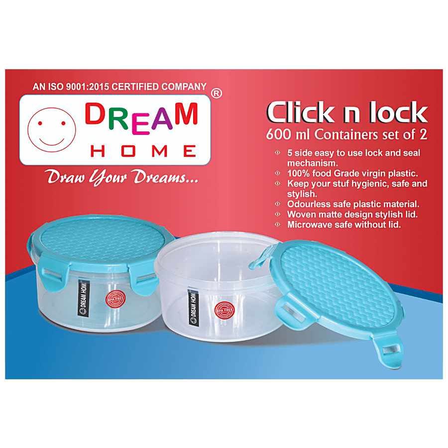 Dream Home Click N Lock Airtight Container - Brown