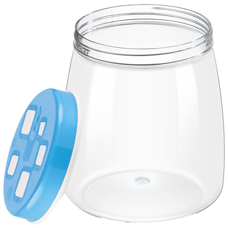 Flair Plastics Plastic Cubics Container - Blue