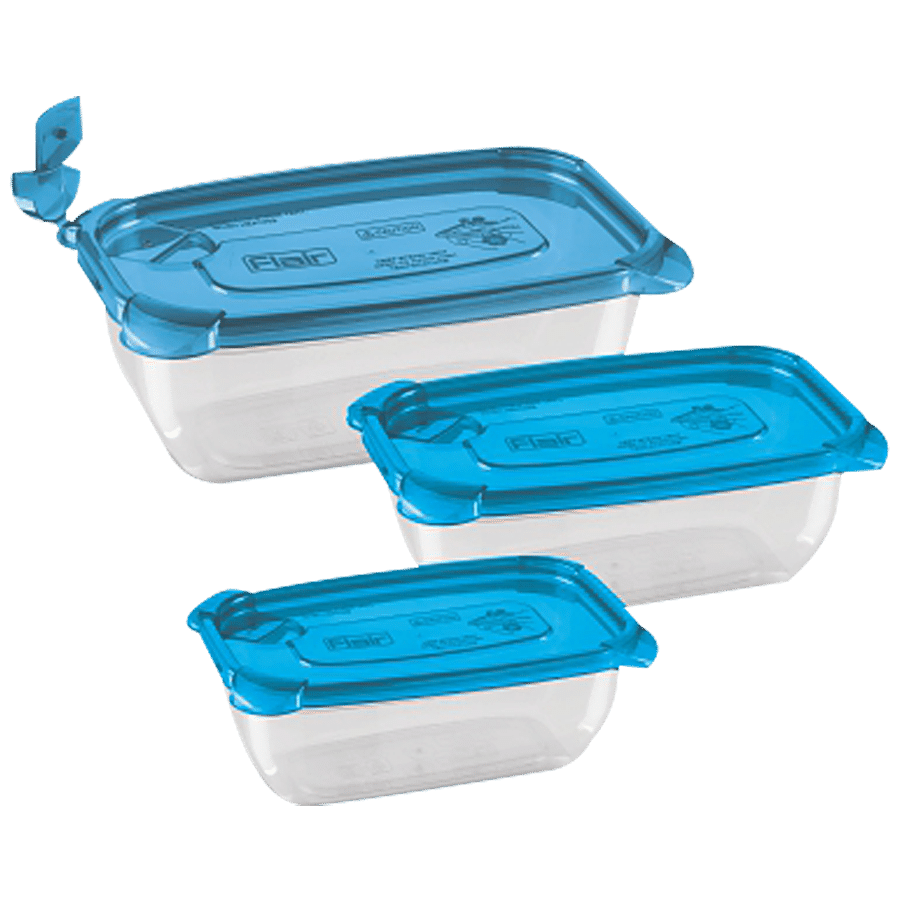 Flair Plastics Plastic Micro-vent Mix Container - Blue