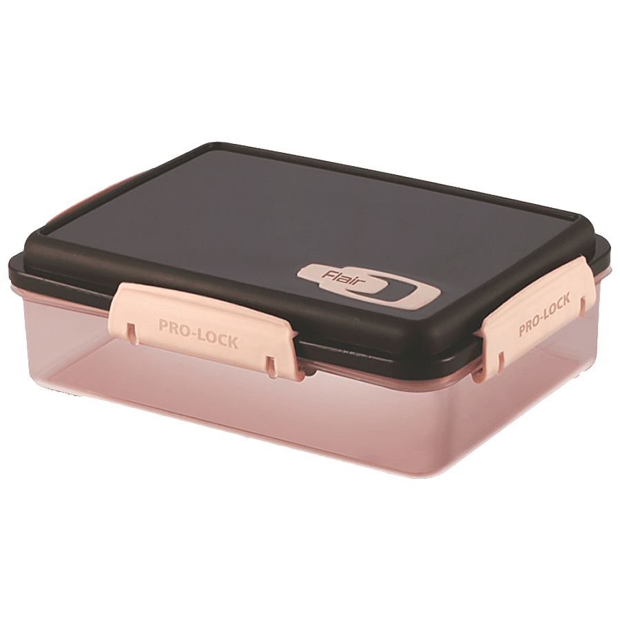 Flair Plastics Plastic Pro Lock 4 Side Lock Container - Brown