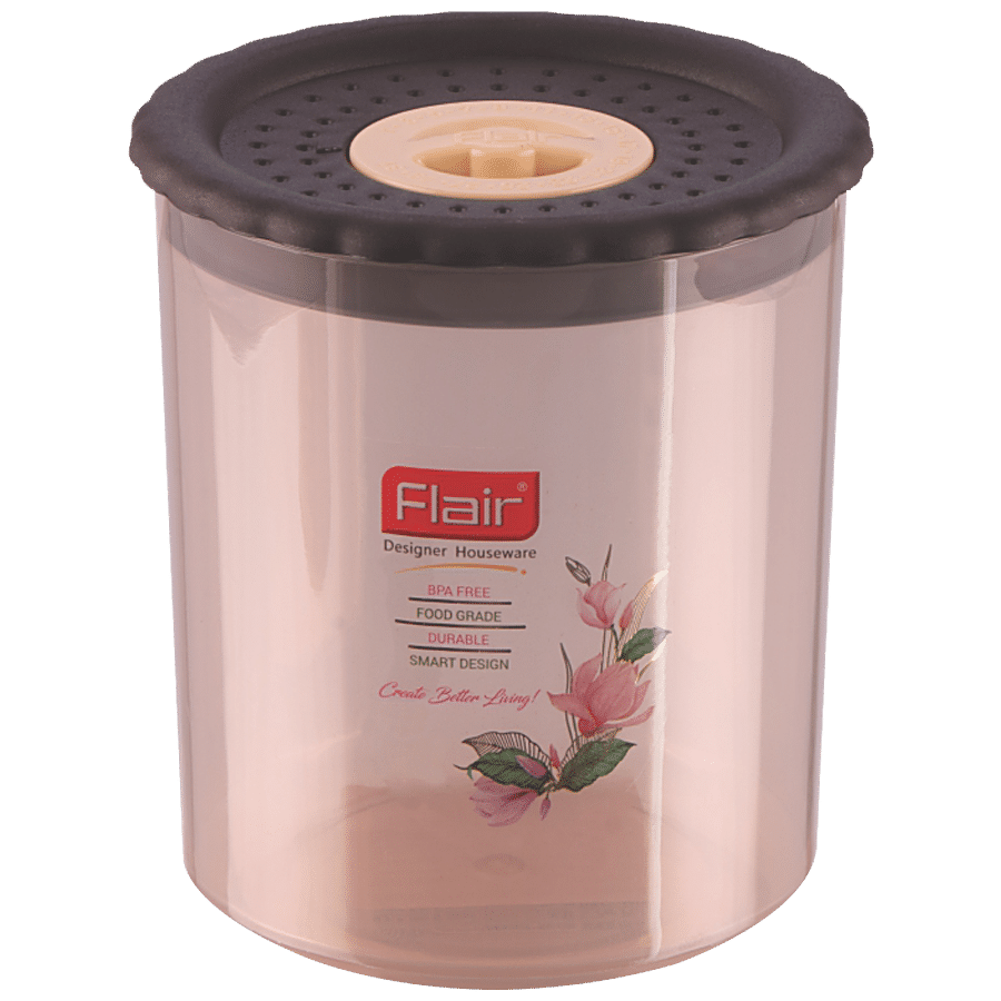 Flair Plastics Plastic Snacker Round Container - Big