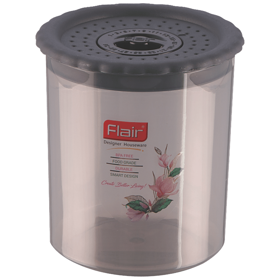 Flair Plastics Plastic Snacker Round Container - Big