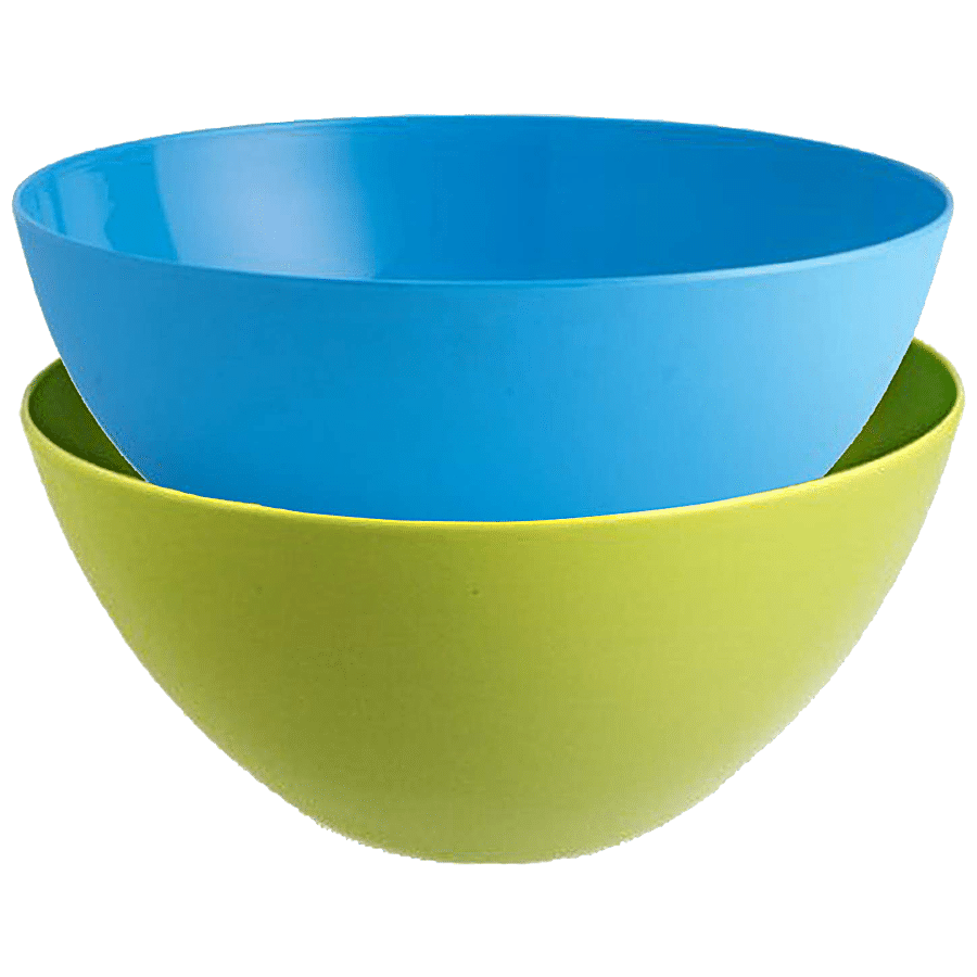 Kuber Industries Plastic Solid Bowl Set - Strong & Durable