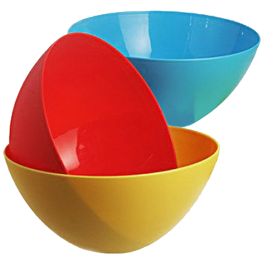 Kuber Industries Plastic Solid Mixing Bowl Set - CTKTC034750