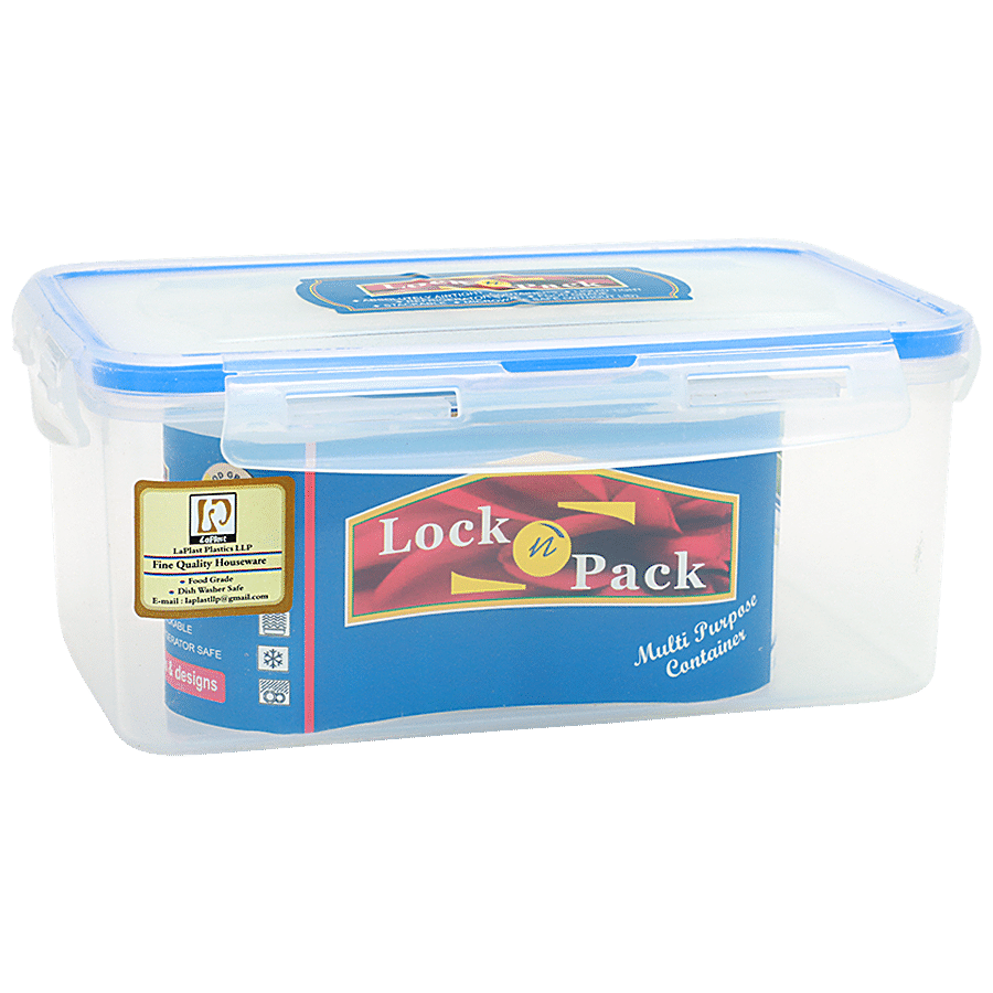 Laplast Lock N Pack Plastic Container - Transparent