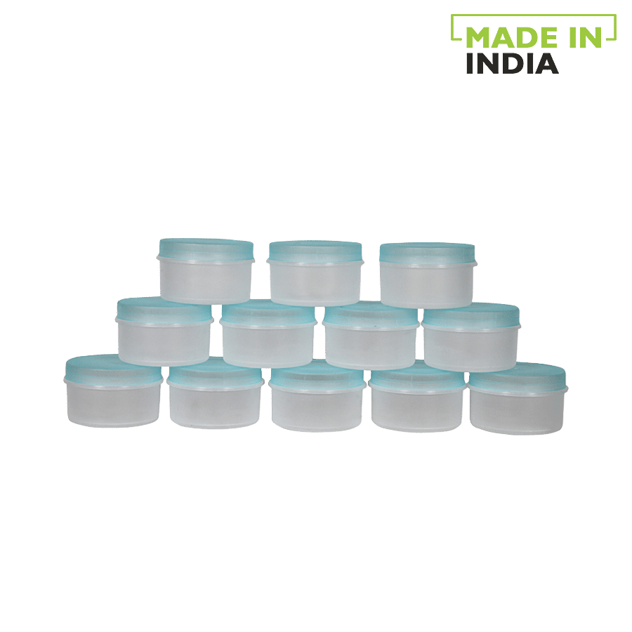 Laplast Storage Container with Blue Lid - Transparent