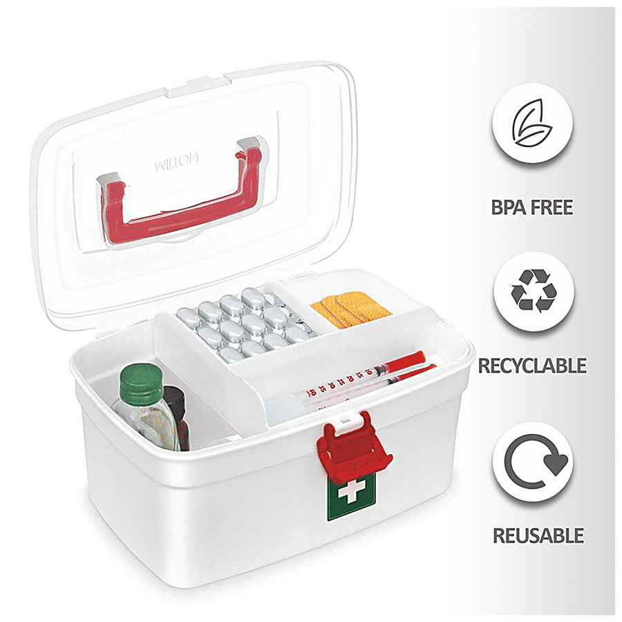 Milton Emergency Kit / Medical Box / First Aid -  BPA Free Storage