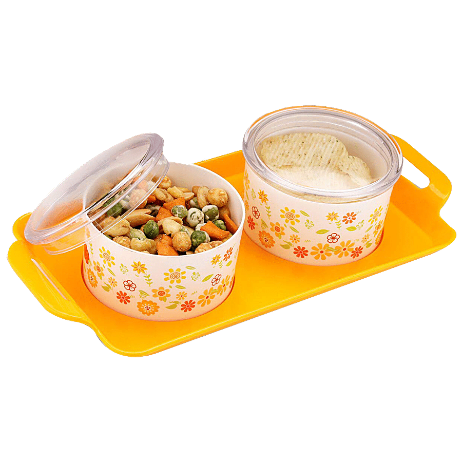 Oliveware Blossom Serving Tray With Bowls Dist - Durable