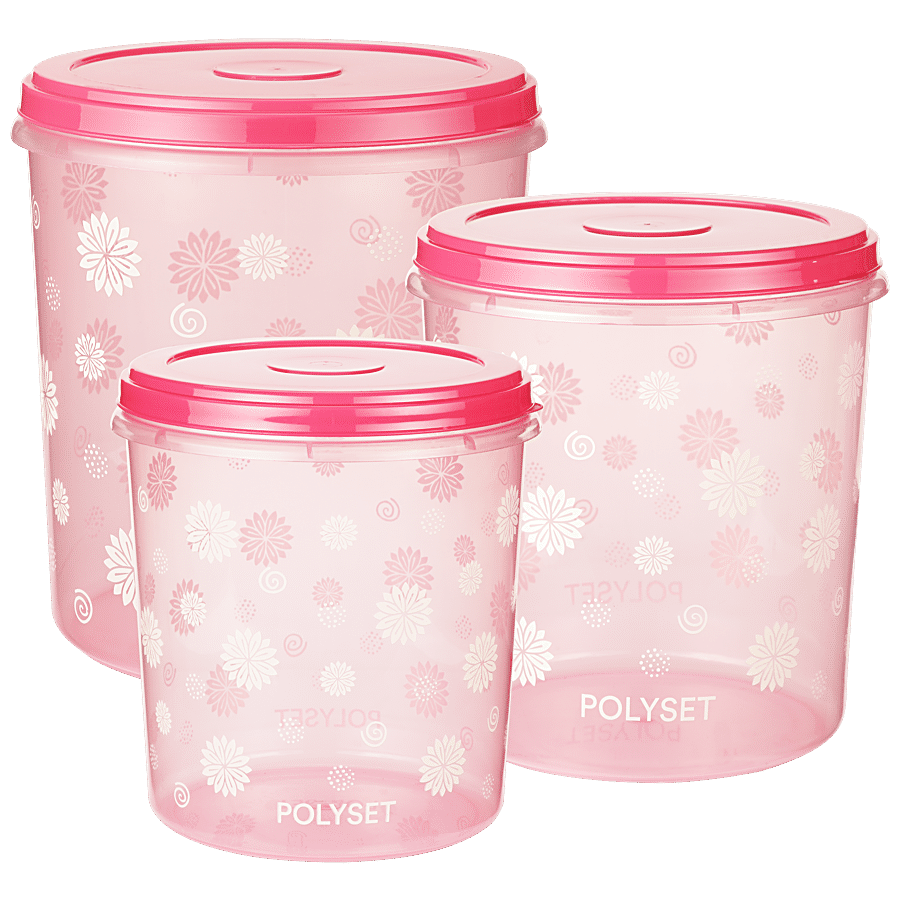 Polyset Flower Print Container- Galaxy