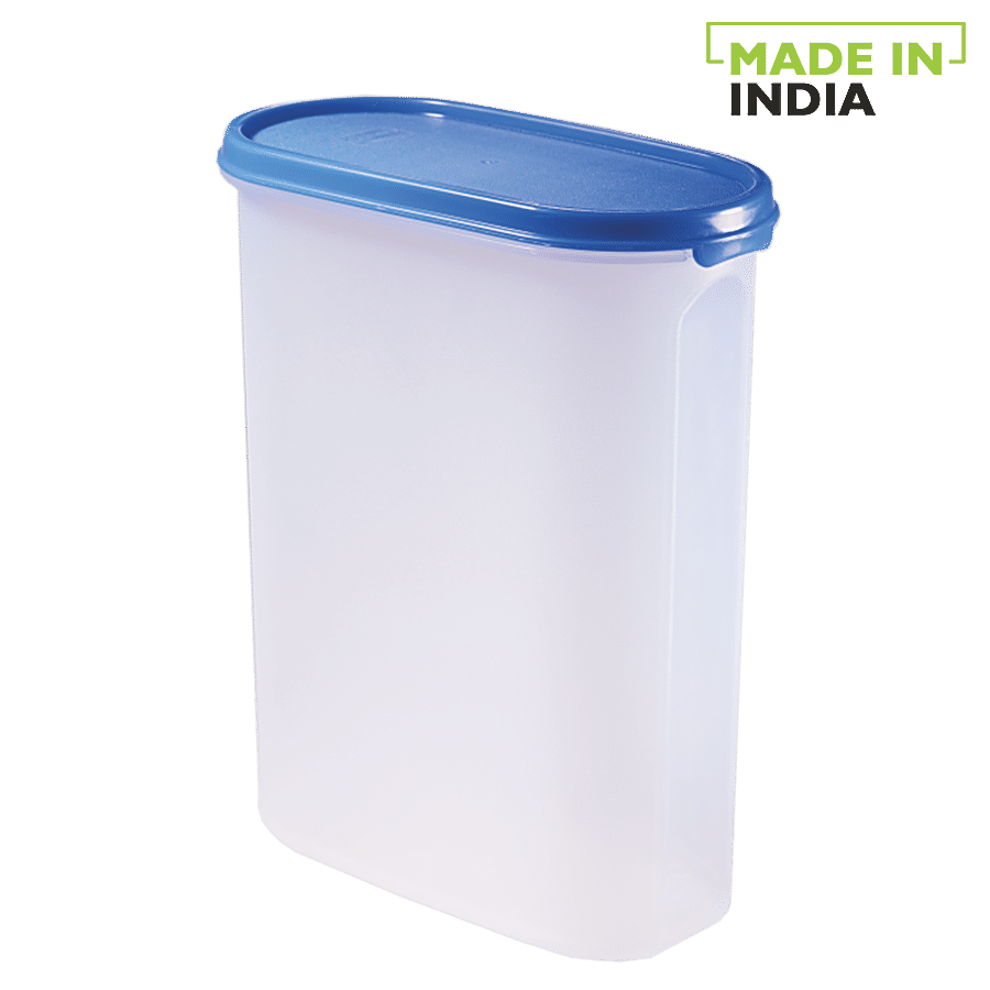 Polyset Magic Seal Oval Storage Plastic Container - Royal Blue