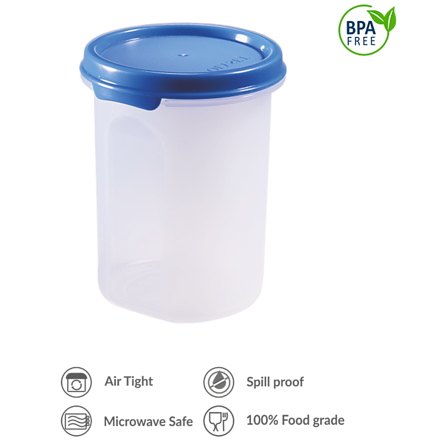 Polyset Magic Seal Round Plastic Storage Containers - Royal Blue