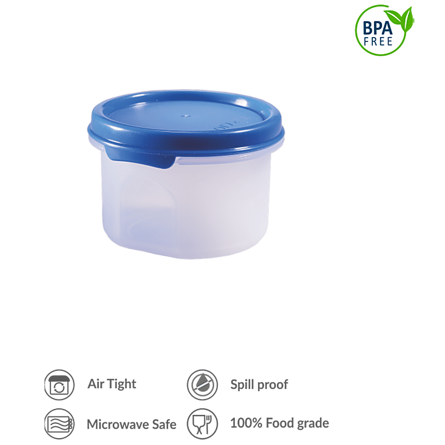 Polyset Magic Seal Round Storage Plastic Container - Royal Blue