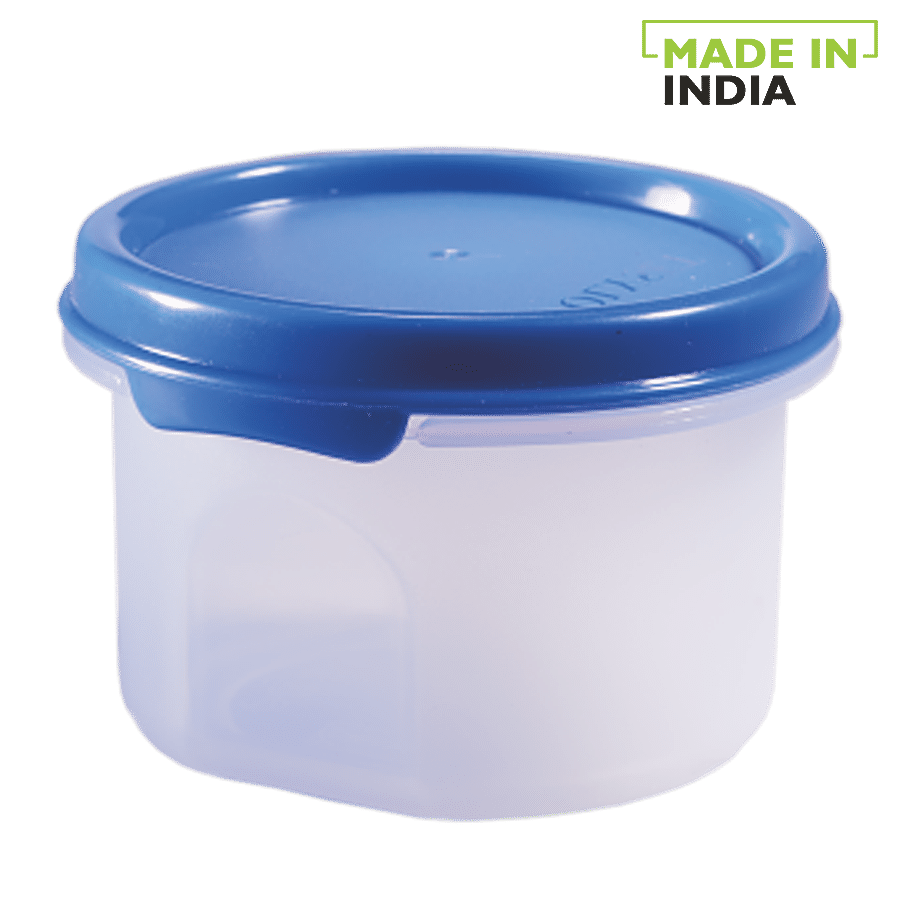 Polyset Magic Seal Round Storage Plastic Container - Royal Blue