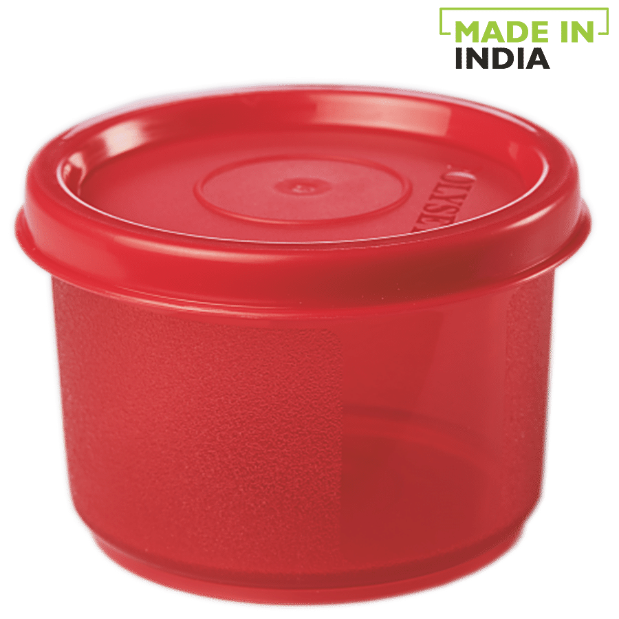 Polyset Magic Seal Round Storage Plastic Container - Royal Red