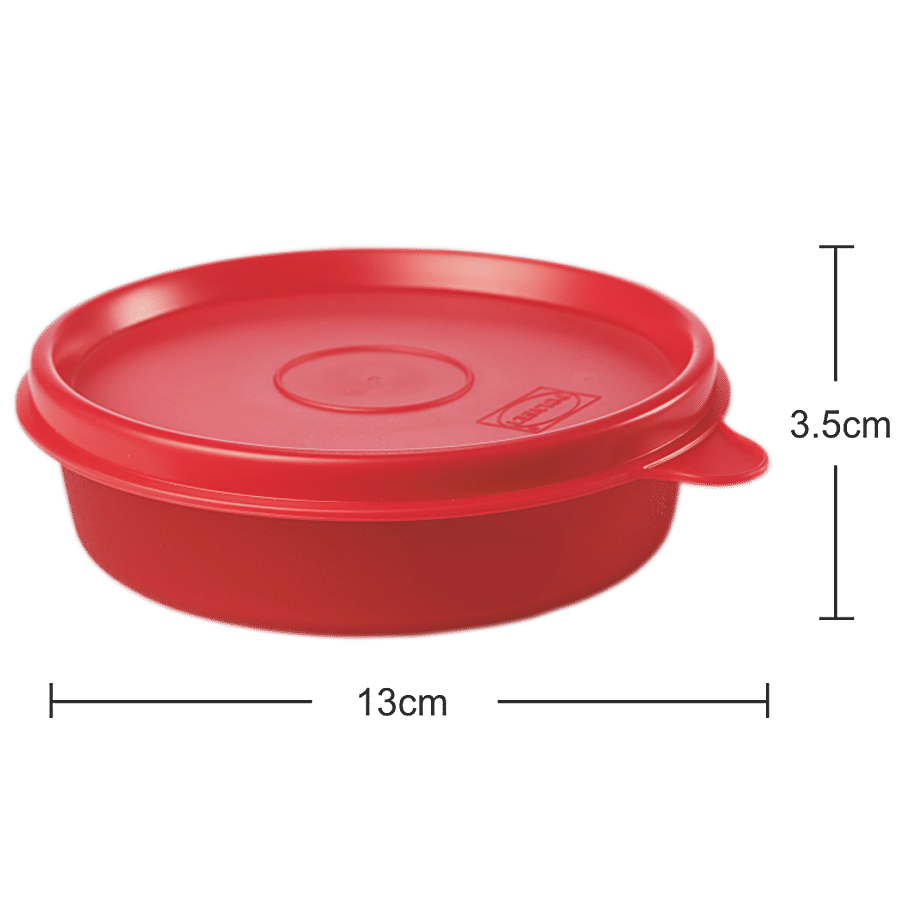 Polyset Magic Seal Round Storage Plastic Container - Royal Red