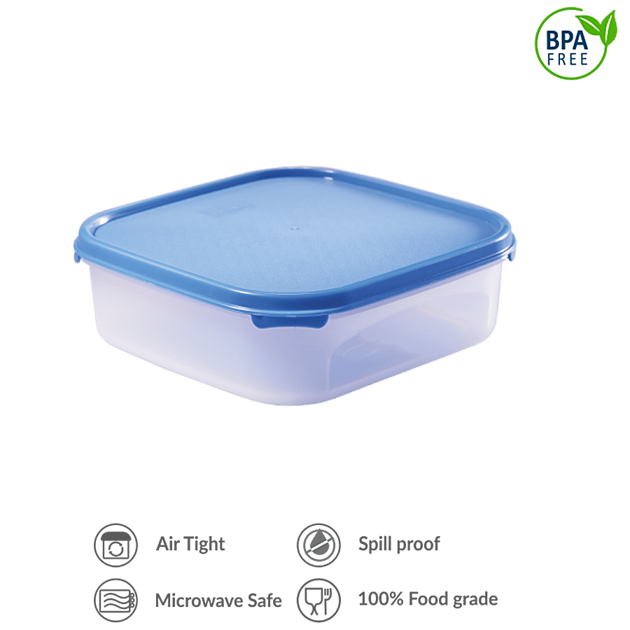 Polyset Magic Seal Square Storage Plastic Container - Royal Blue