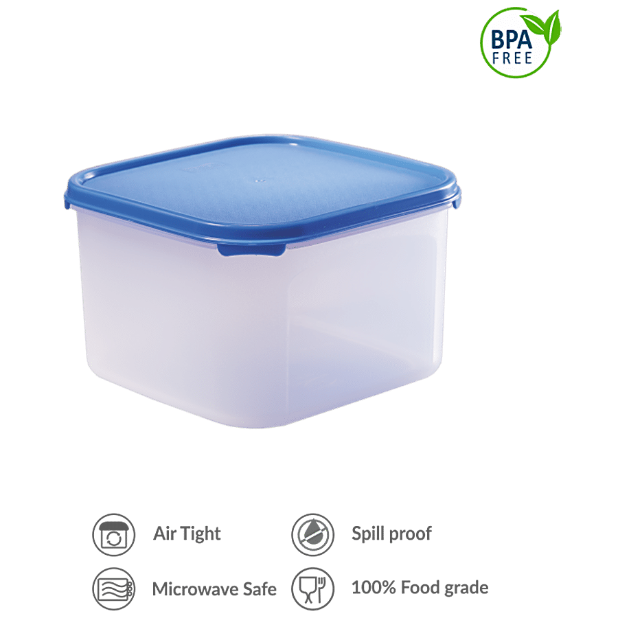 Polyset Magic Seal Square Storage Plastic Container - Royal Blue