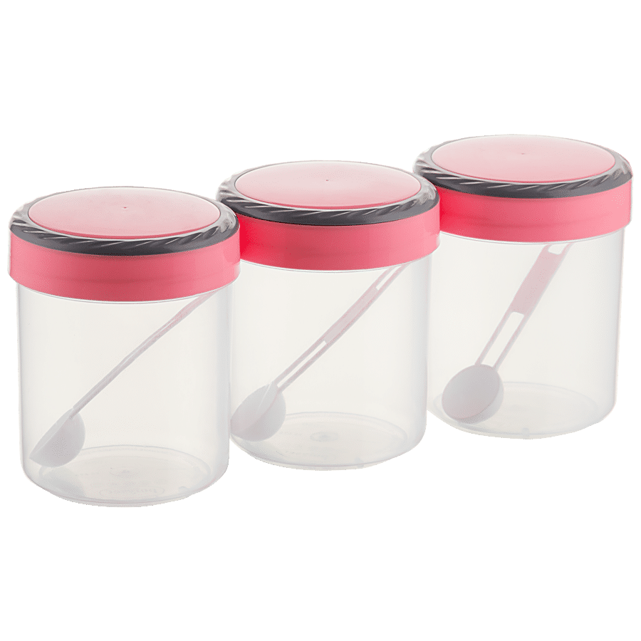 Polyset Ringo Container With Pink Lid - Plastic