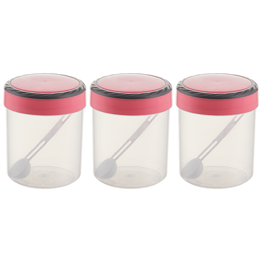 Polyset Ringo Container With Pink Lid - Plastic