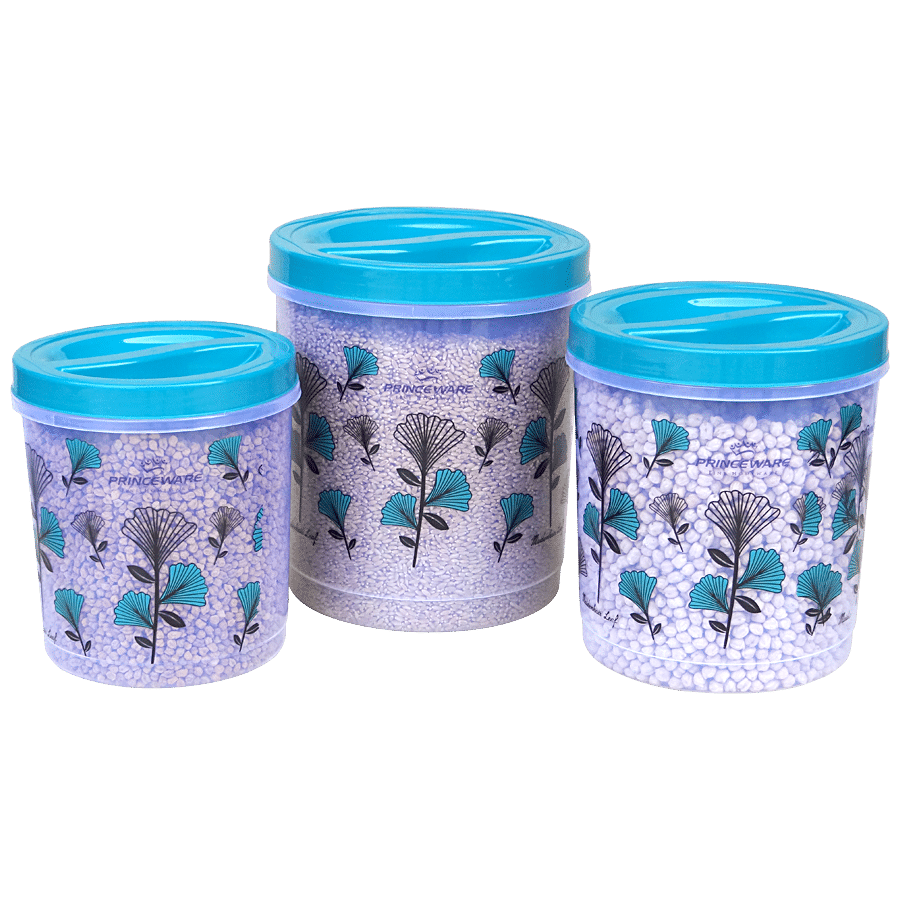 Princeware Atta/Dal/Rice/Plastic Storage Container/Dabba Set - Twister