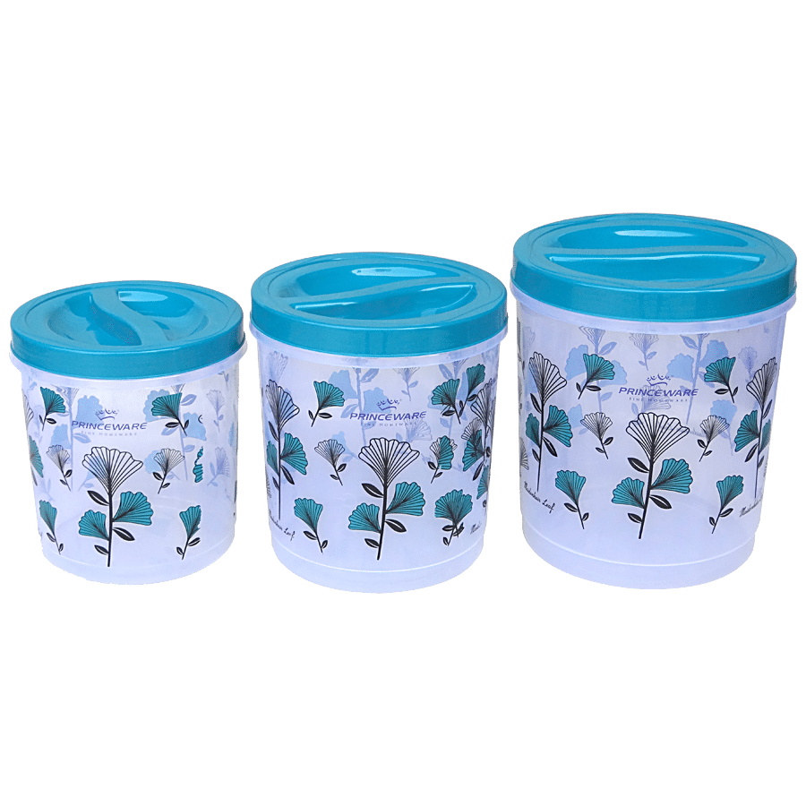 Princeware Atta/Dal/Rice/Plastic Storage Container/Dabba Set - Twister