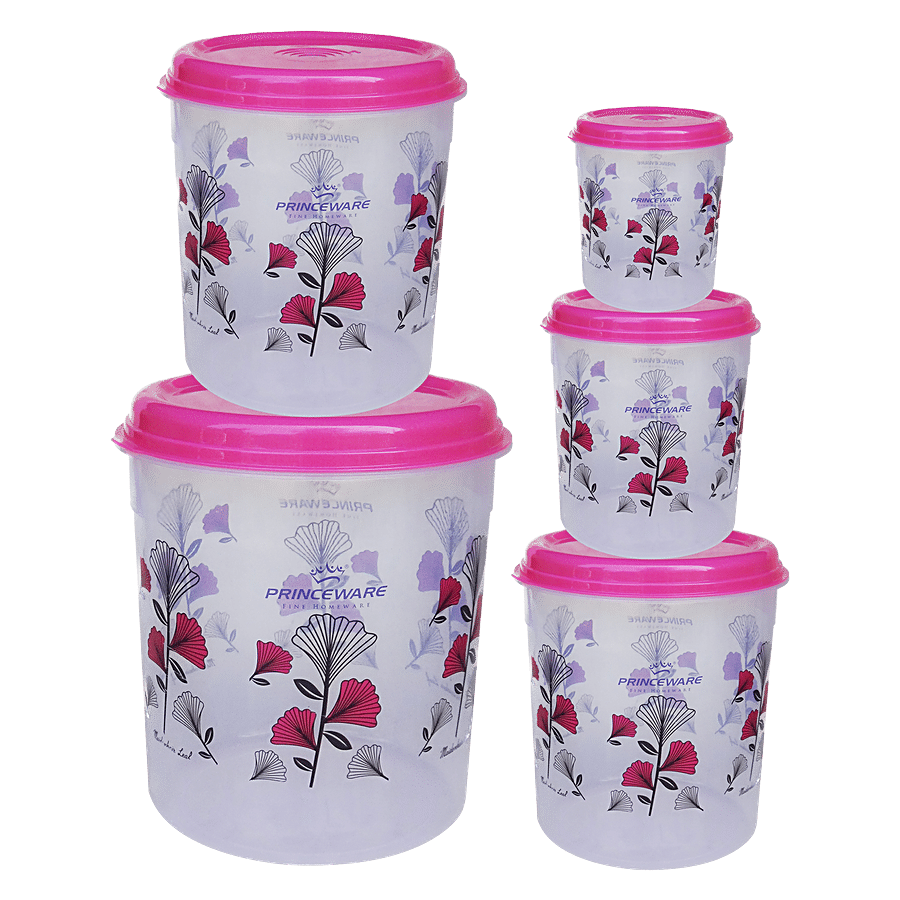 Princeware Classic Storage Container Set - Pink