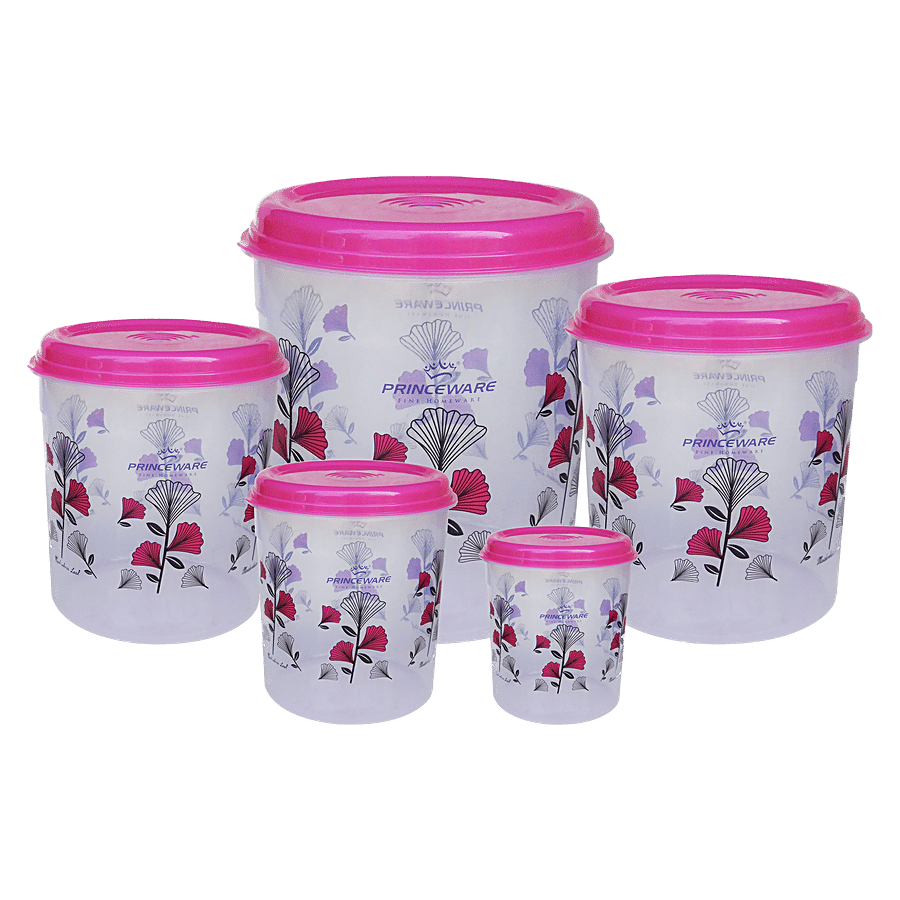 Princeware Classic Storage Container Set - Pink