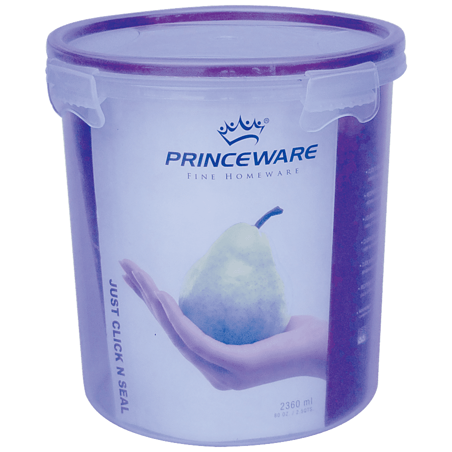 Princeware Click N Seal Canister Microwaveable Plastic Container - L5904-VL