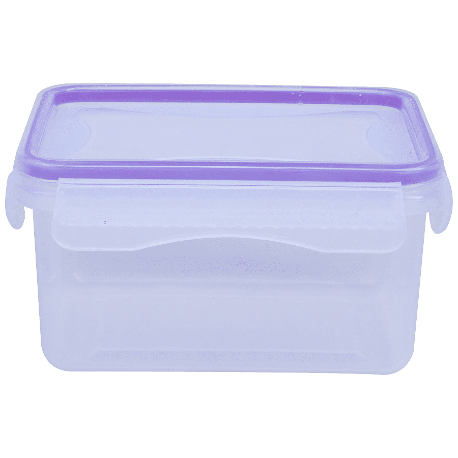 Princeware Click N Seal Rectangular Microwaveable Plastic Container - L5914-VL