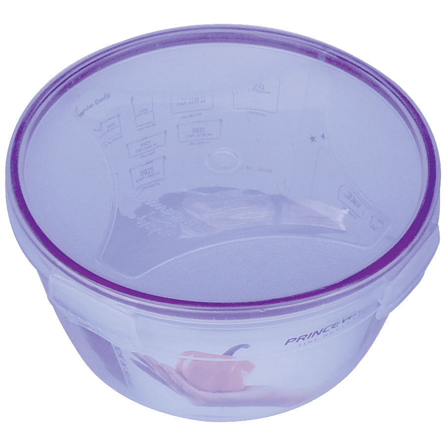 Princeware Click N Seal Round Packing Microwaveable Plastic Container - L5965-VL