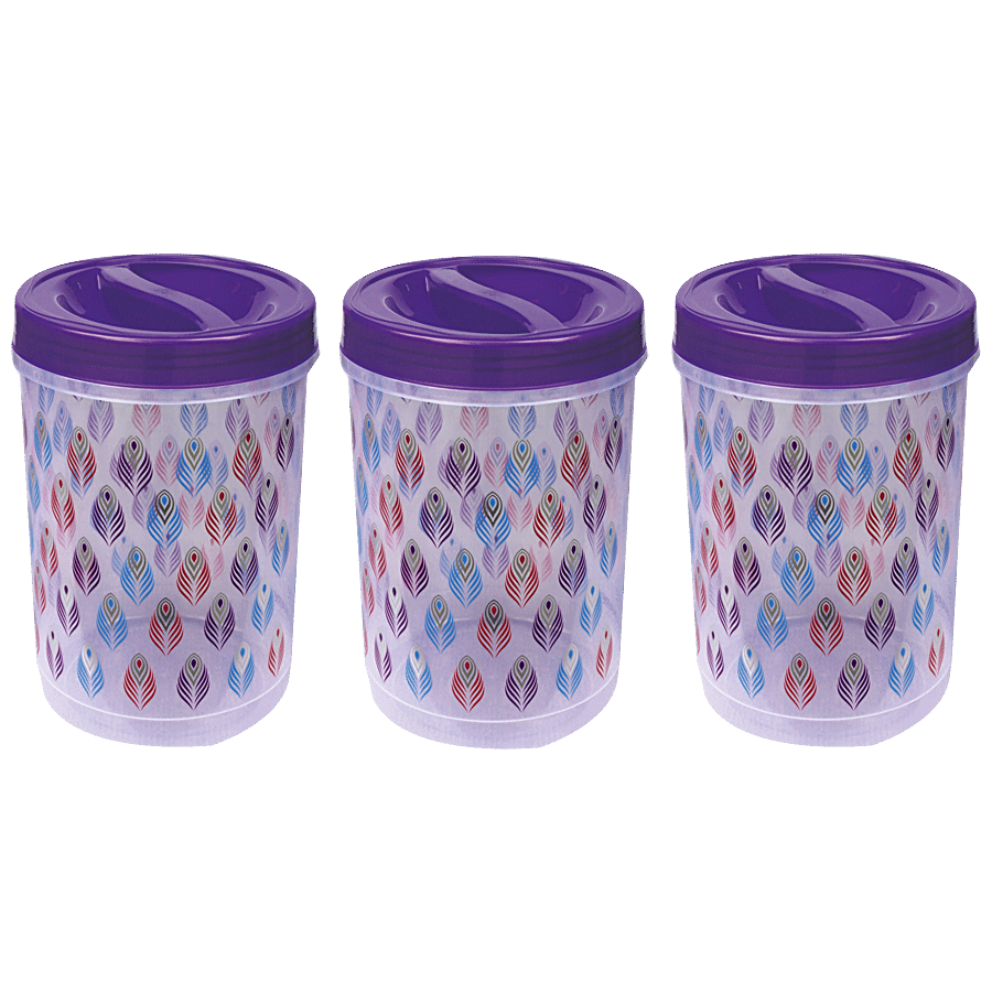 Princeware Dal Chana Plastic Storage Container/Dabba Set - Twister