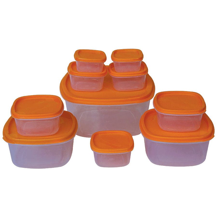 Princeware Plastic Container Set Square - Airtight