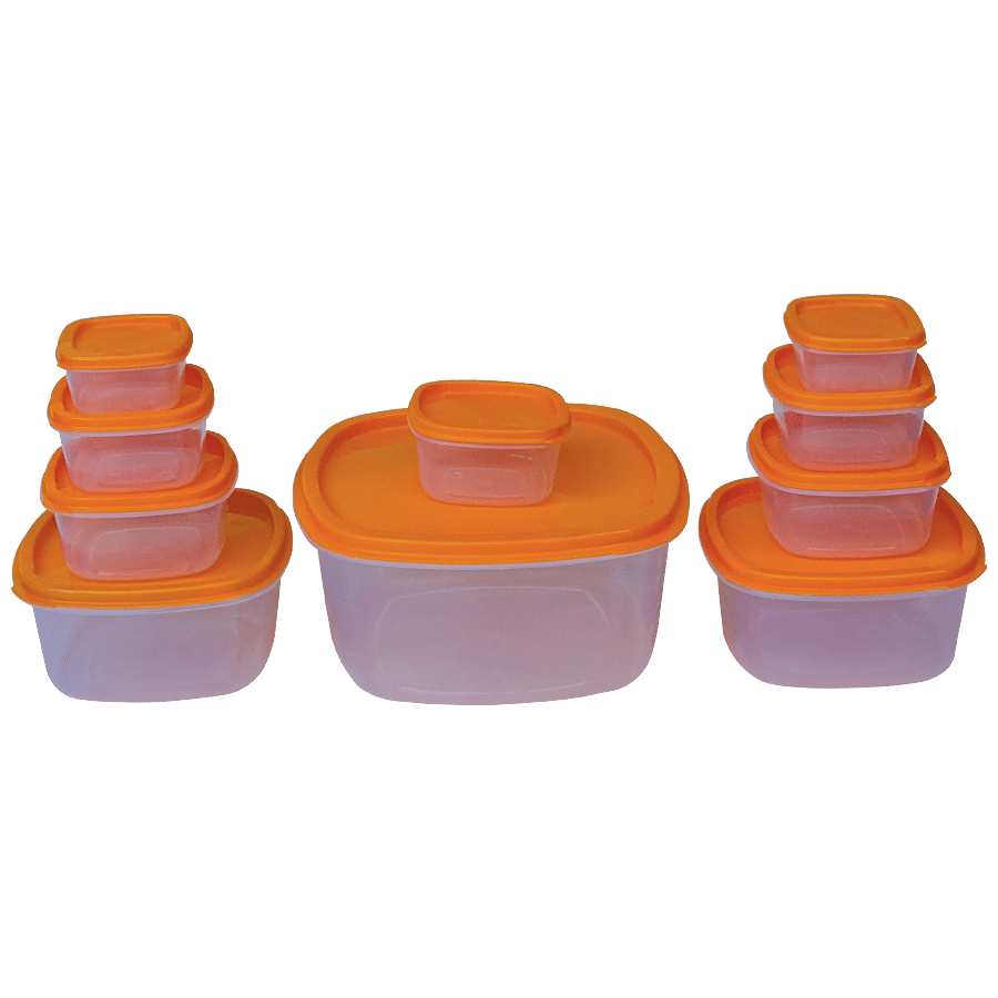 Princeware Plastic Container Set Square - Airtight