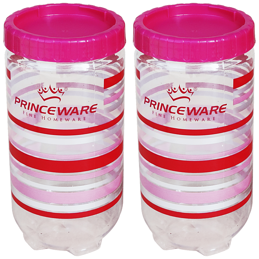 Princeware Stack & Lock Jar - Dishwasher Safe