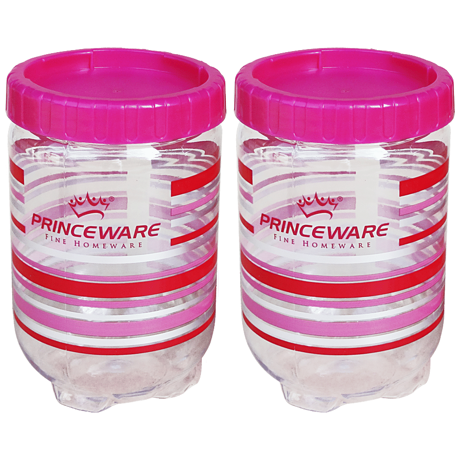 Princeware Stack & Lock Jar - Dishwasher Safe