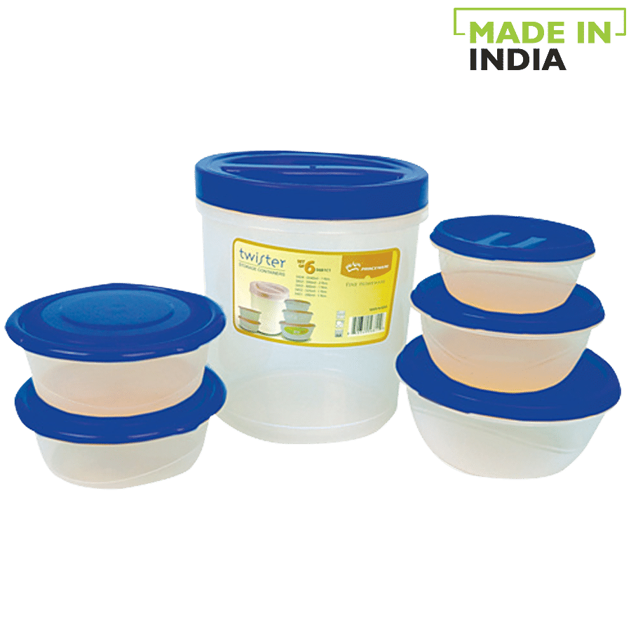 Princeware Storage Plastic Container Set - Transparent