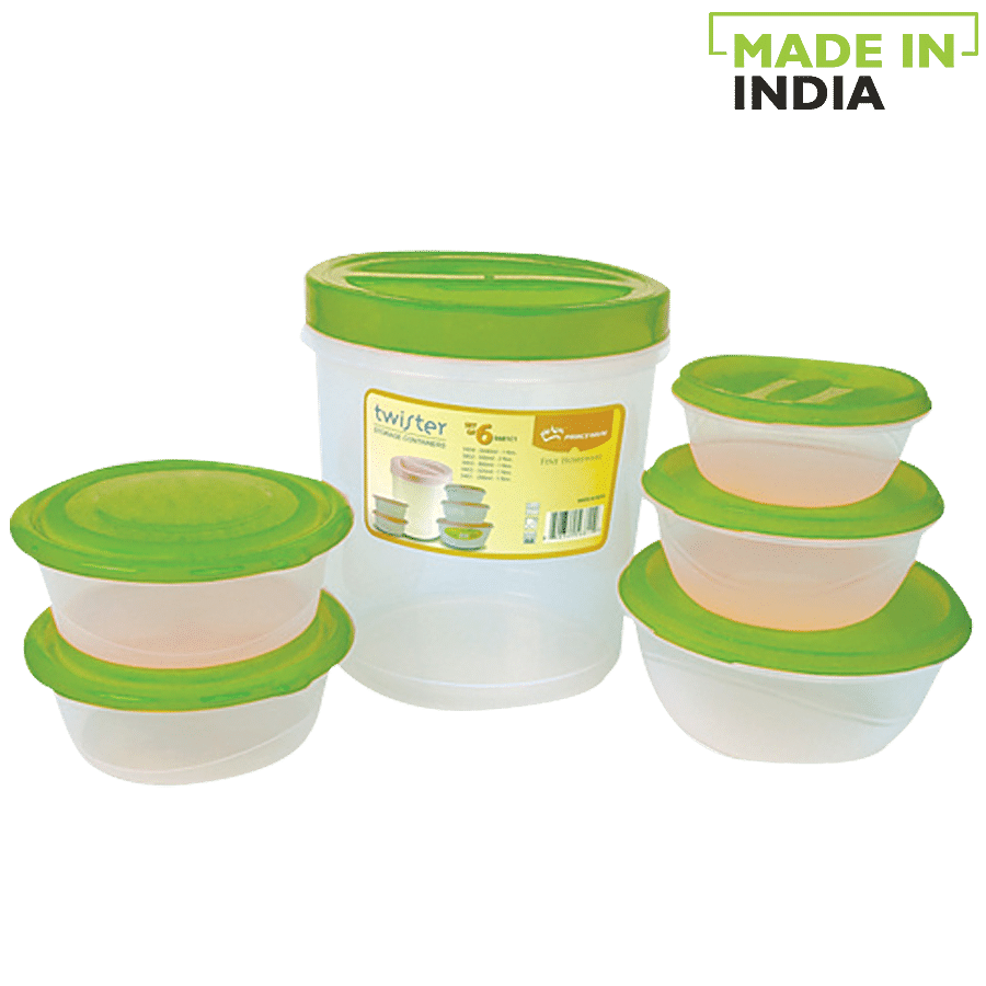 Princeware Storage Plastic Container Set - Transparent