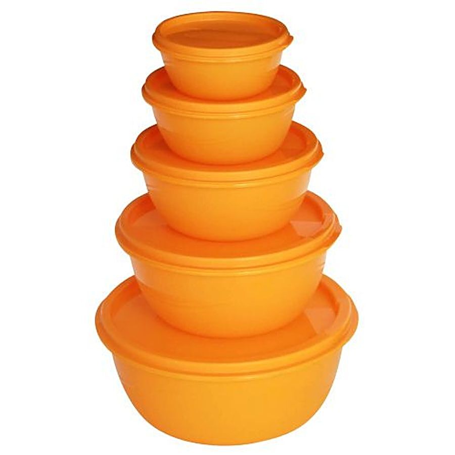 Princeware Store Fresh Bowl Cannister/Container Plastic - Orange