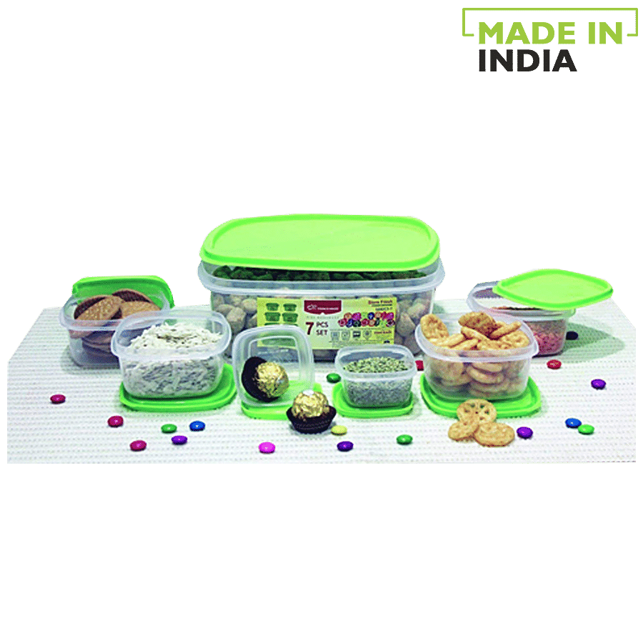 Princeware Store Fresh Microwaveable Plastic Container Set - Transparent