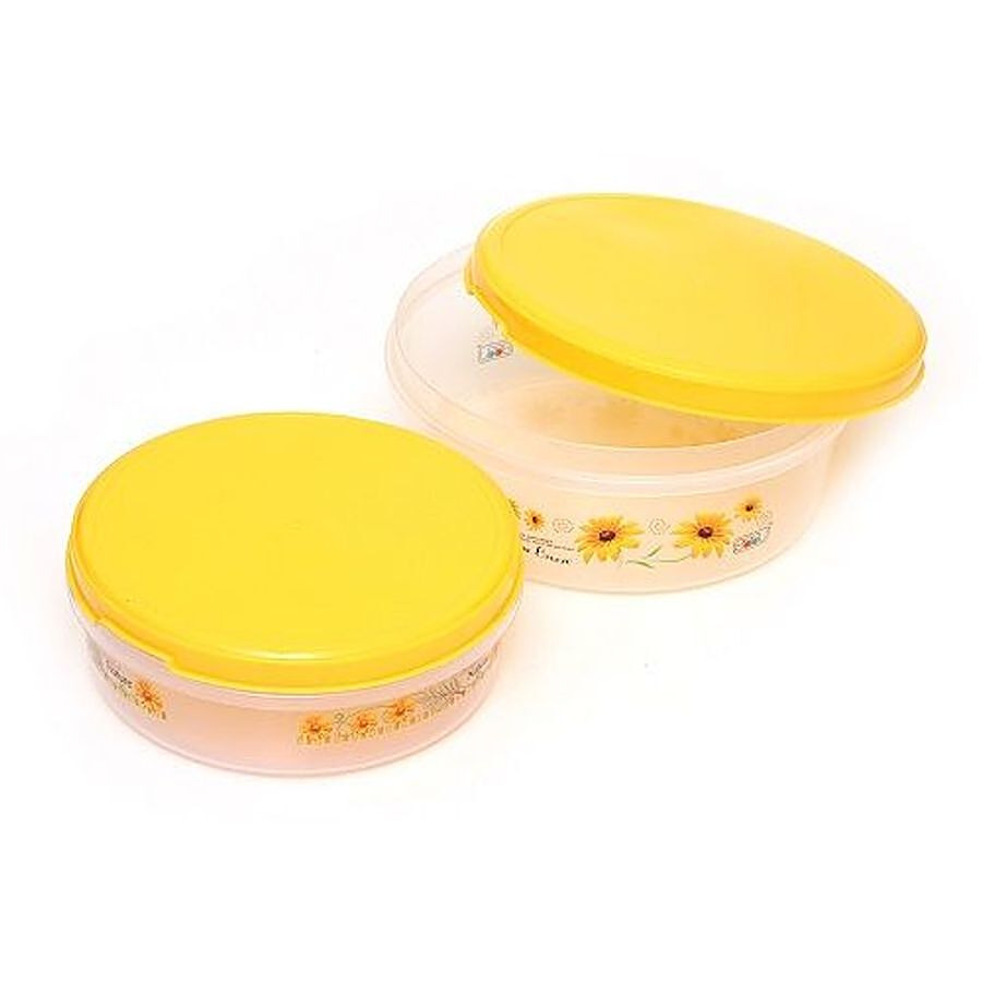 Saaj Kitchen Queen Papad Box - Yellow