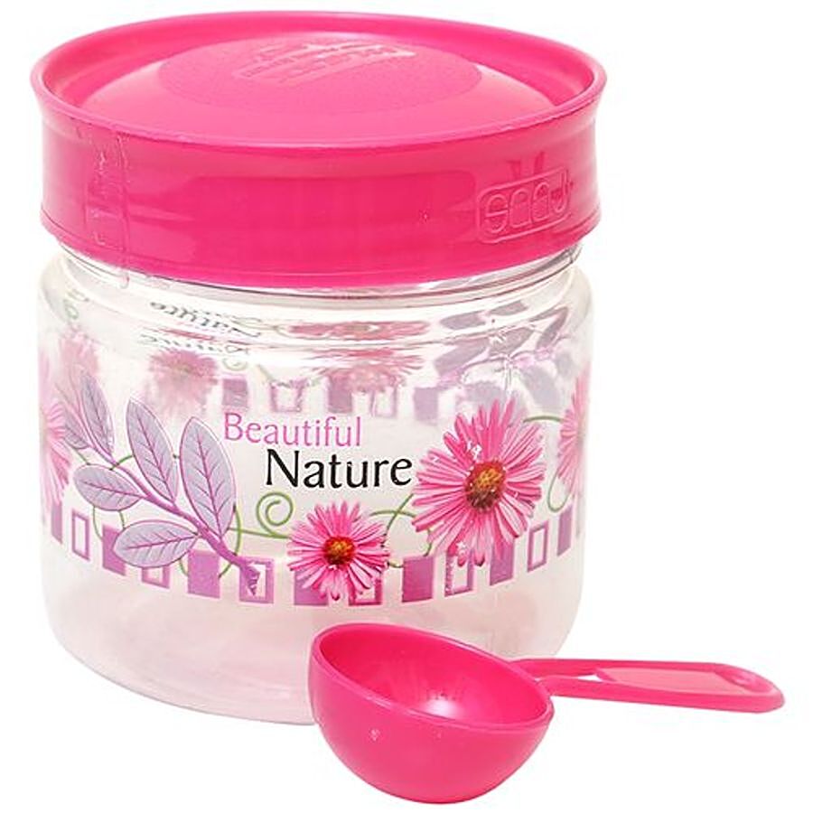 Saaj Maxx Pet Plastic Premium Container - Pink