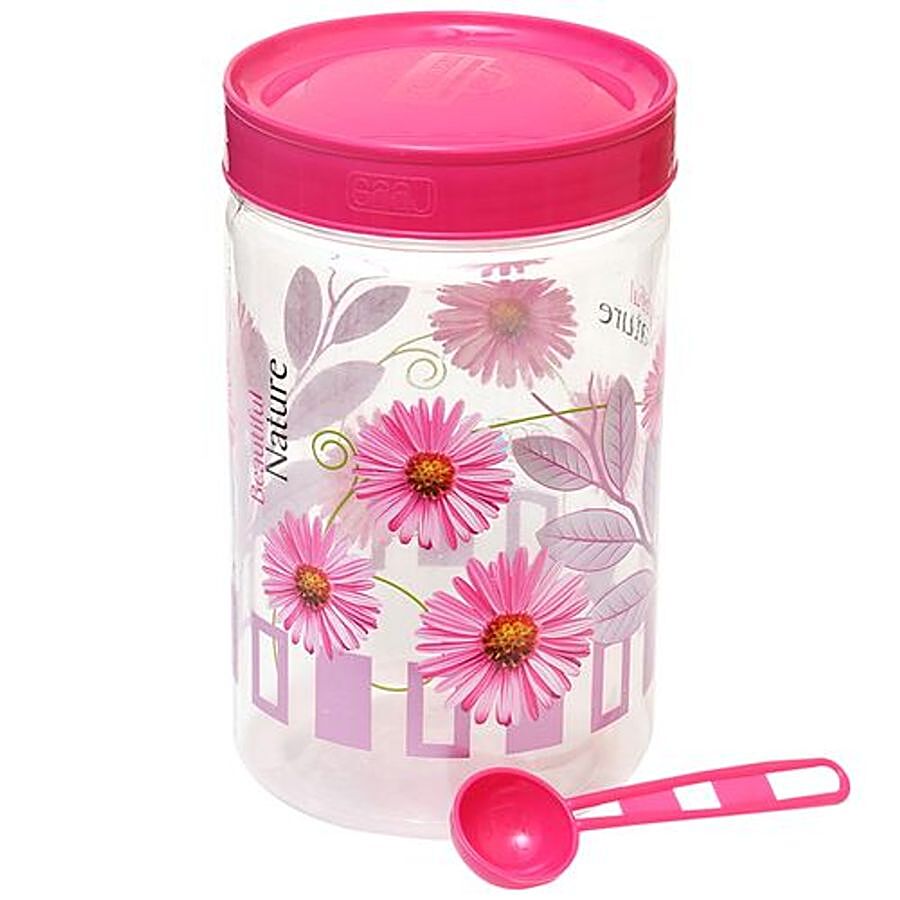 Saaj Maxx Pet Plastic Premium Container - Pink