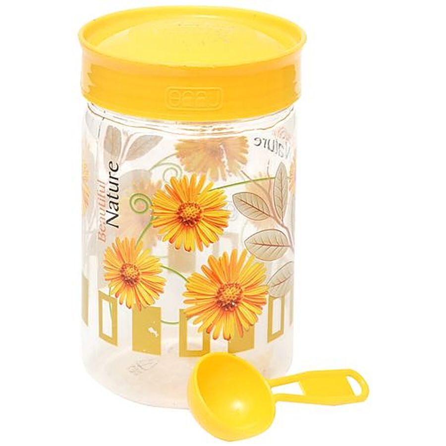 Saaj Maxx Pet Plastic Premium Container - Yellow