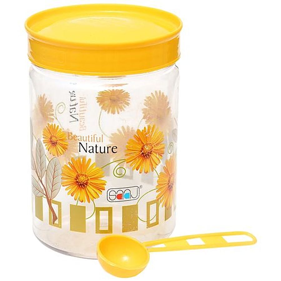 Saaj Maxx Pet Plastic Premium Container - Yellow