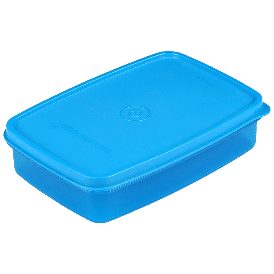 Signoraware Crispy Slim Box Plastic Container - Blue