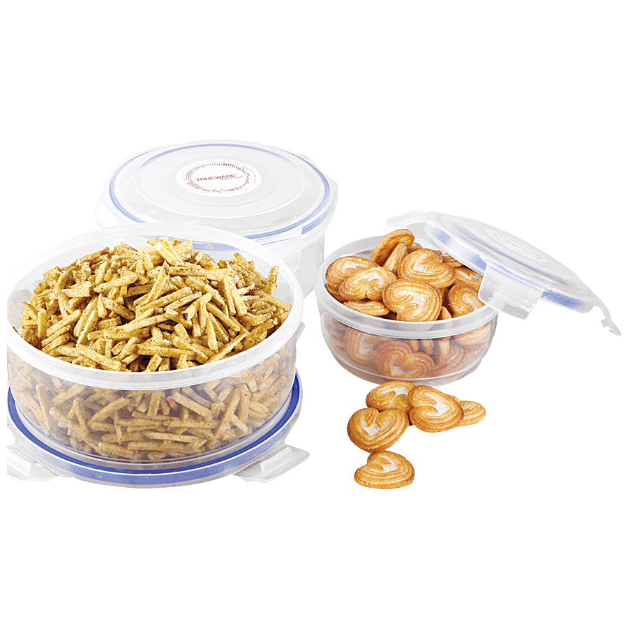 Trueware Clip & Close Plastic Container - Transparent