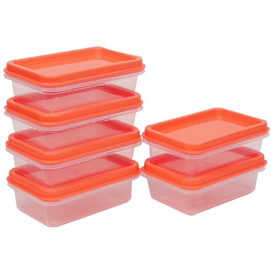 Unica Flamante Rectangular Containers Set - Durable