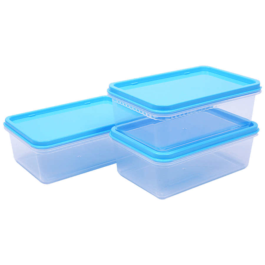 Unica Flamante Rectangular Containers Set - Durable