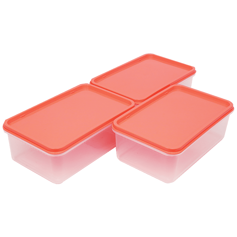 Unica Flamante Rectangular Containers Set - Durable