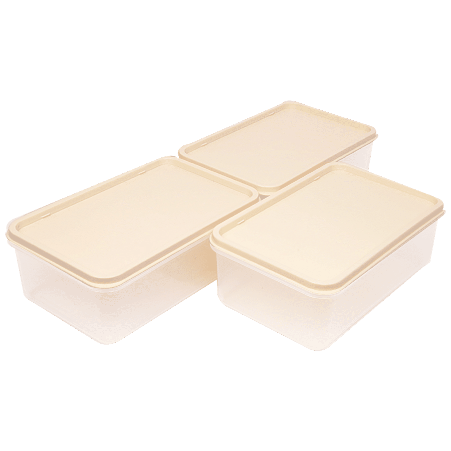 Unica Flamante Rectangular Containers Set - Durable